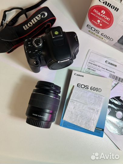 Фотоаппарат Canon EOS 600d