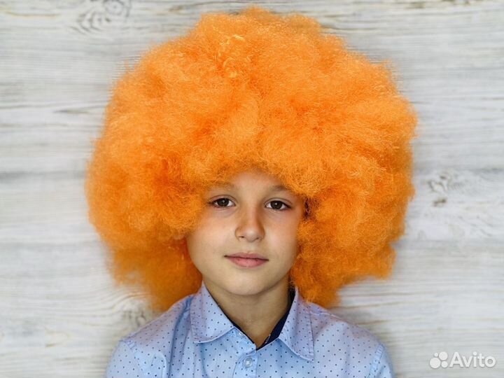 Парик клоуна, афро