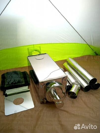 Печь туристическая Средняя на 30 л. c 3D экранами