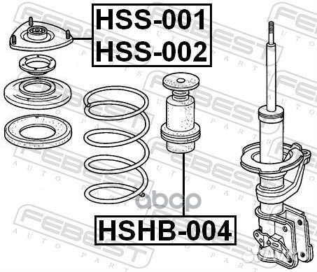 Опора амортизационной стойки перед прав HSS001