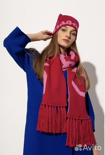 Комплект шапка и шарф оригинал Salvatore Ferragamo