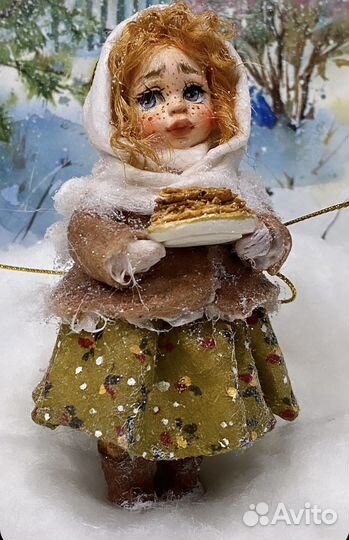 Ватная ретро игрушка