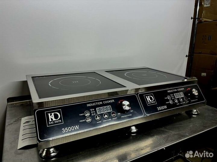 Индукционная плита 2 конф. 3,5 кВт горизонтальня