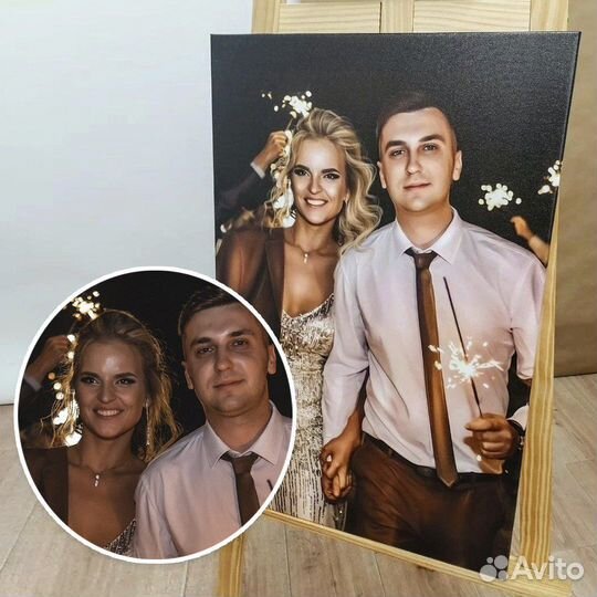 Портрет на холсте по фото