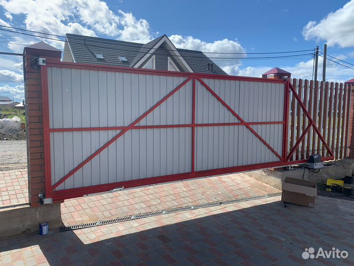 Откатные ворота 4х2
