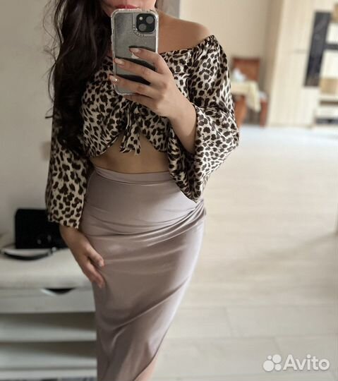 Леопардовый топ