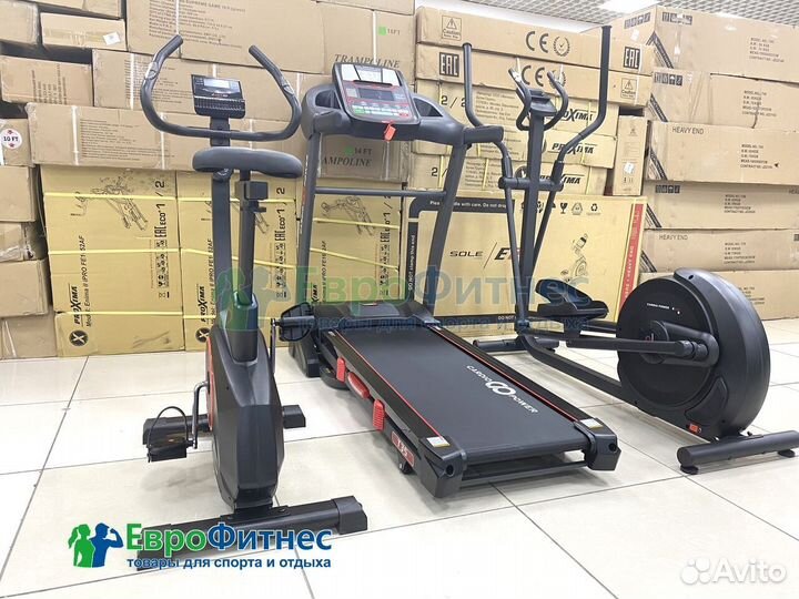 Беговые дорожки, эллиптические тренажеры рассрочка