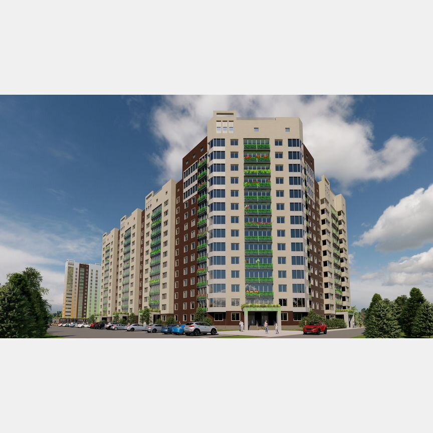 3-к. квартира, 126,1 м², 3/14 эт.