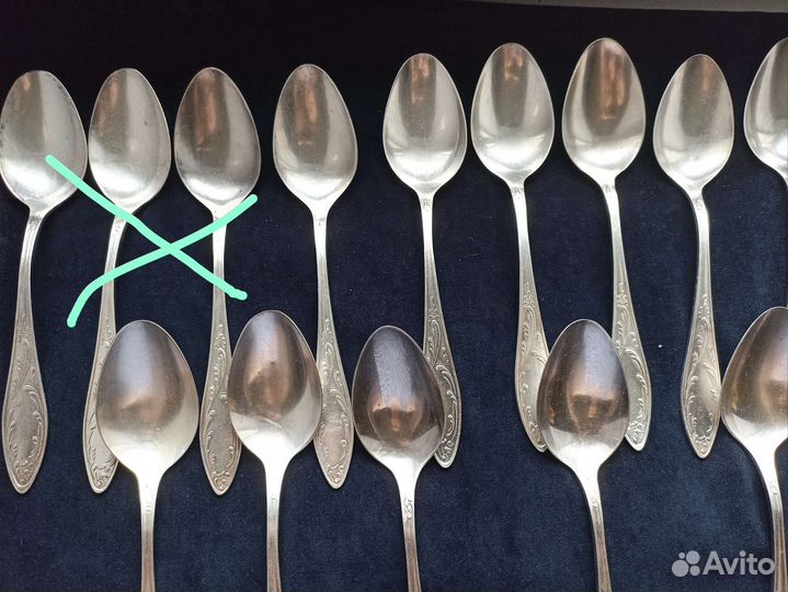 Столовые приборы мельхиор СССР много