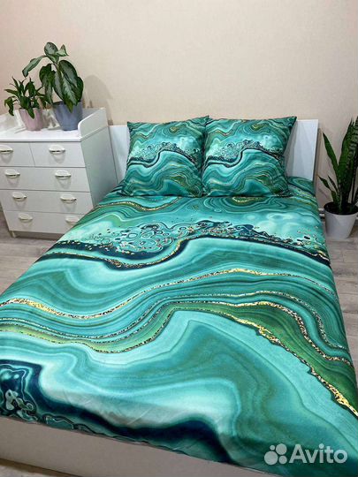 Белье постельное сатин 3d