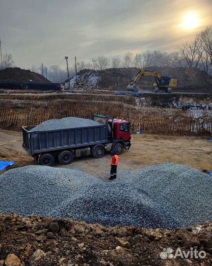 Щебень известняковый с доставкой