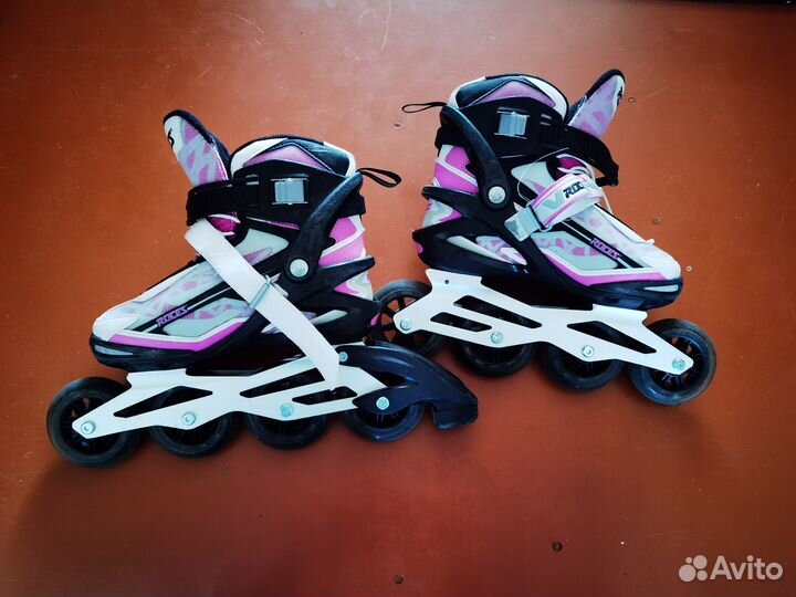 Роликовые коньки женские roces с комплектом защиты