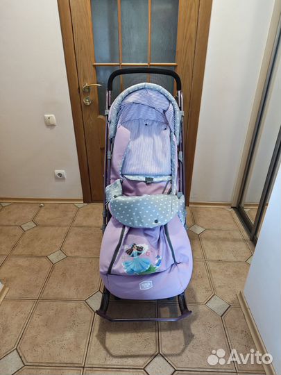 Детские санки коляска бу