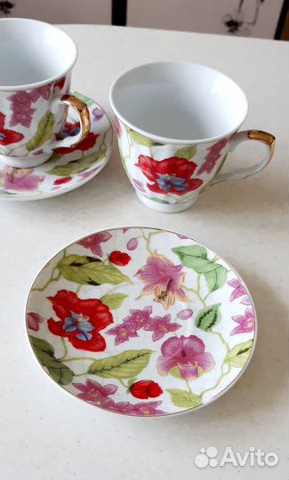 Чайный кофейный сервиз на 2 персоны