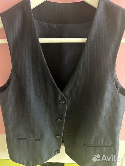 Жилет школьный. Truvor. Синий. P-p 152. (158-164)