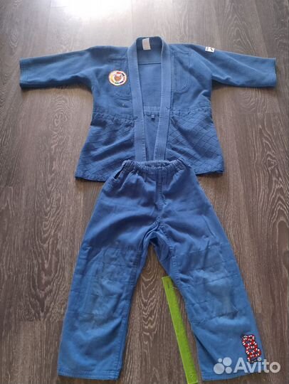 Кимоно для дзюдо синий 140