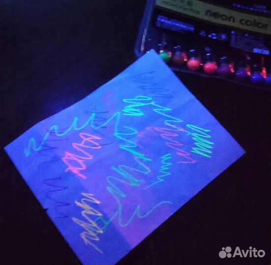 Гелевые ручки светящиеся неоновые