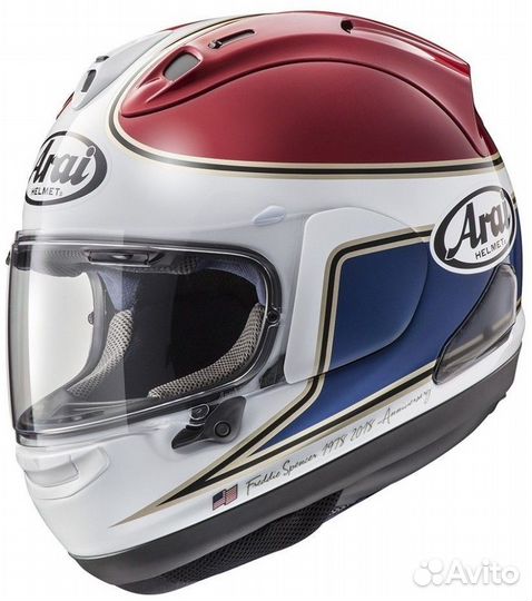 Мотошлем Arai RX-7V, цвет Spencer 40th Red