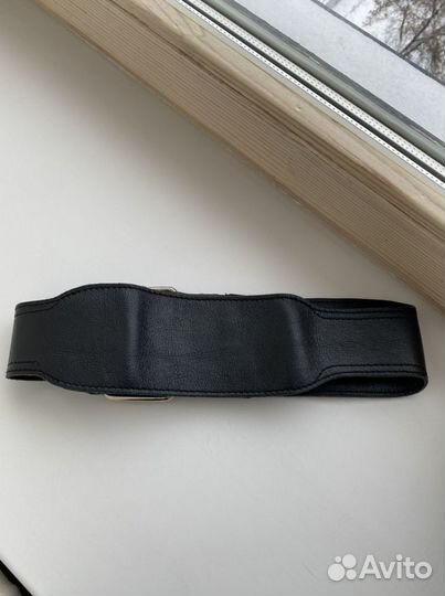 Ремень кожаный mango