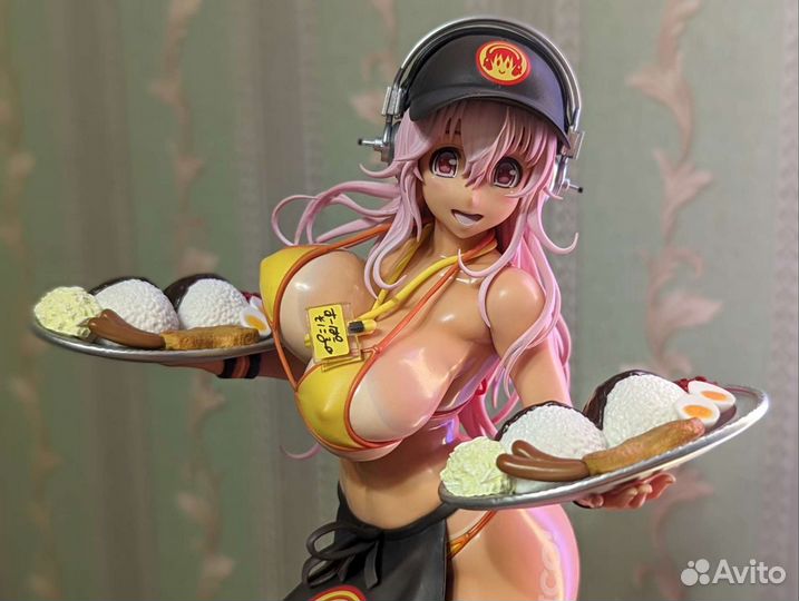 Аниме-фигурка Super Sonico Bikini Waitress Ver