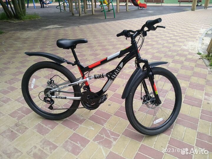 Велосипед подростковый двухподвес, 24