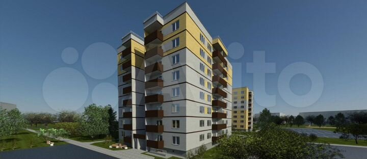 3-к. квартира, 74,1 м², 1/9 эт.