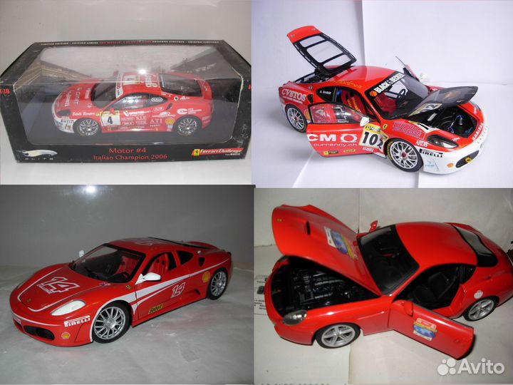 1/18 модели Ferrari Anson Mattel UT Burago Ferrari