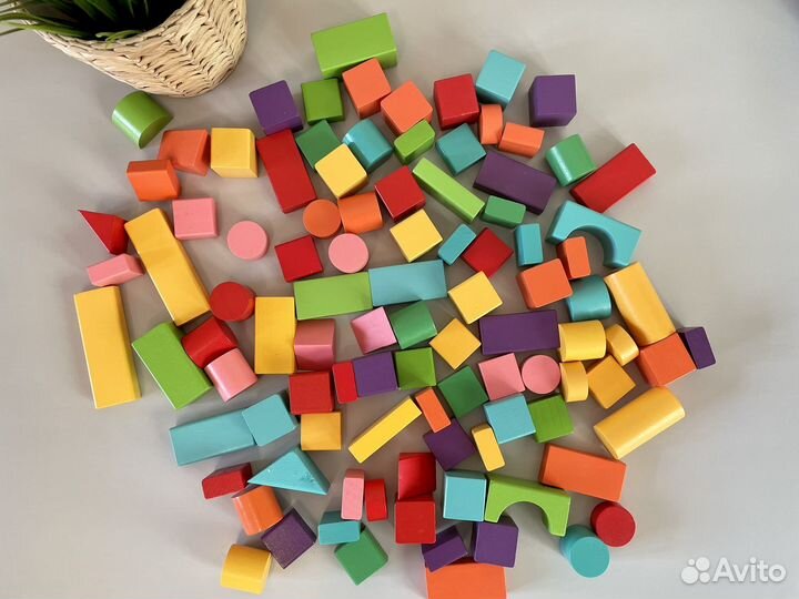 Конструктор деревянный 100 и 50 деталей