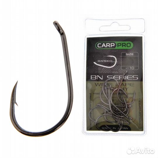 Крючок Carp Pro Black Nickel Wide Gape Trophy №4 1