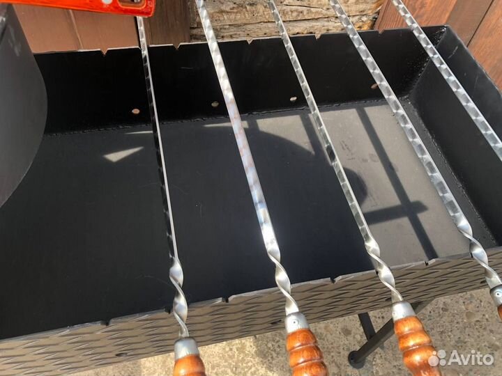 Мангал + казан 10 литров + шампура