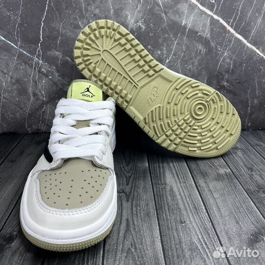 Кроссовки Nike Air Jordan 1 low travis scott golf