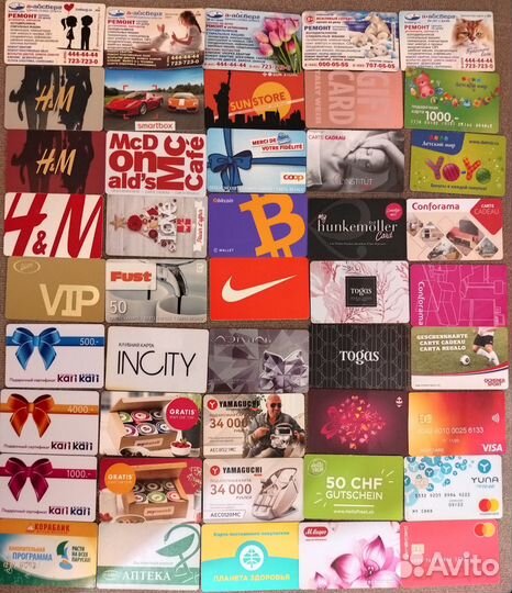 Лотом карты пластик д. коллекции 100 шт