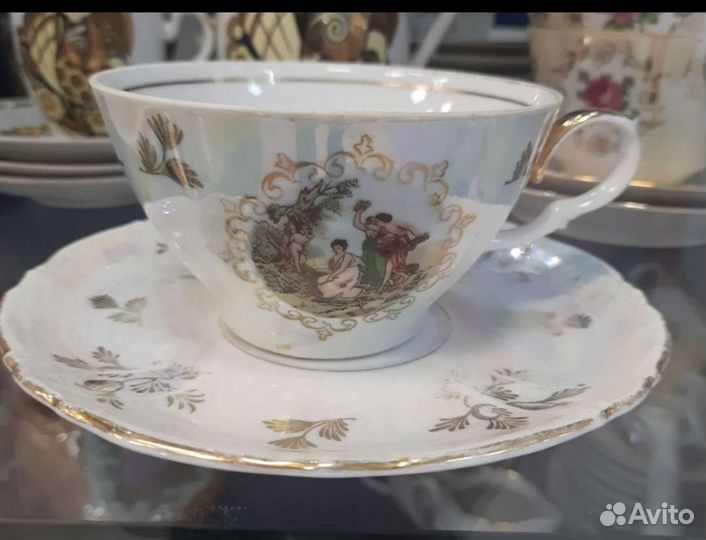 Мадонна тарелки, блюдца, чашки, блюдо