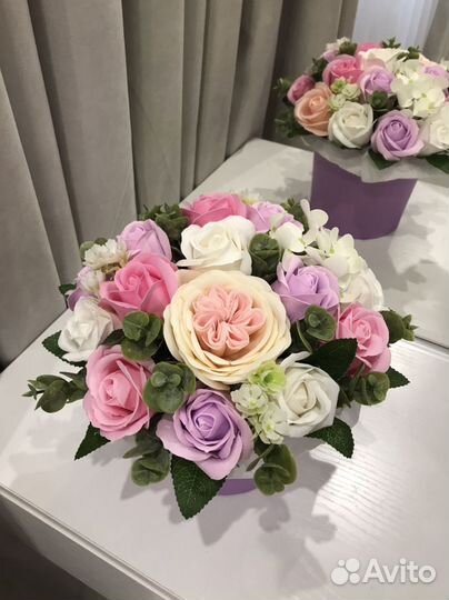 Неувядающий букет из мыльных цветов