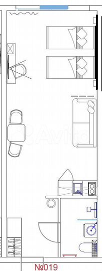 1-к. апартаменты, 36,3 м², 3/20 эт.