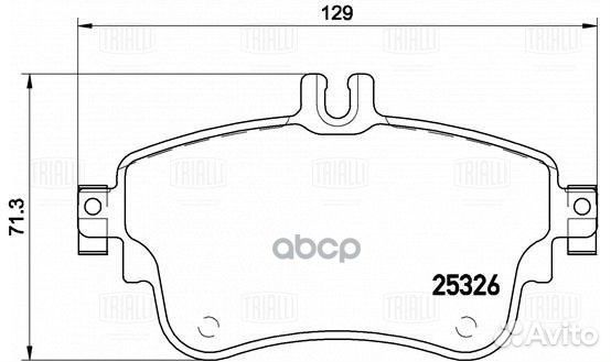 Колодки торм. для а/м Mercedes A (W176) (12) /B