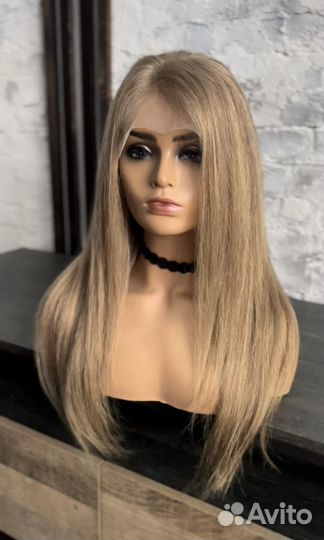 Парик из натуральных волос 60 см