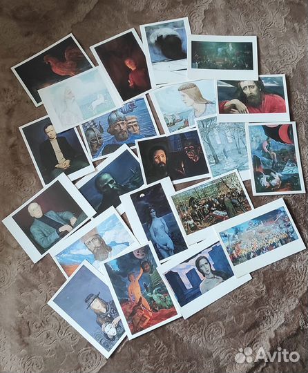 Илья Глазунов комплект открыток картин новый СССР