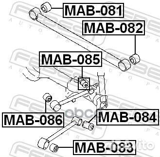 Сайлентблок MAB-084 MAB-084 Febest