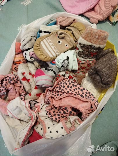 3 пакета вещей на девочку 80-86-92