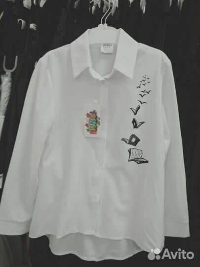 Блузки рубашки для девочек школа