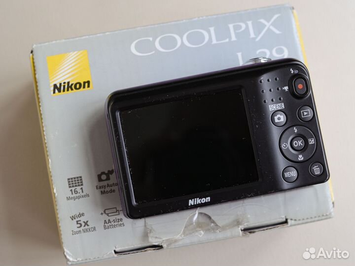 Y2k Nikon фиолетовый новый с коробкой