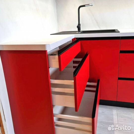 Кухня мдф без ручек