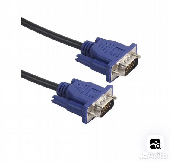 Кабель vga (vcom) 3 метра новый
