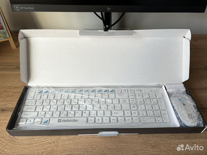 Комплект клавиатура и мышь defender skyline 895