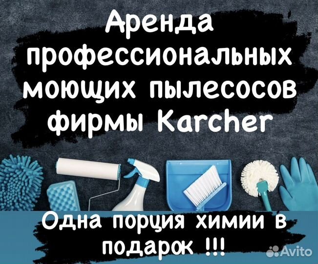 Аренда моющего пылесоса karcher