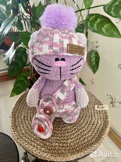 Плюшевые коты ручной работы