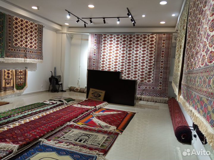 Ковер туркменский шерсть+шёлк 24 кв.м