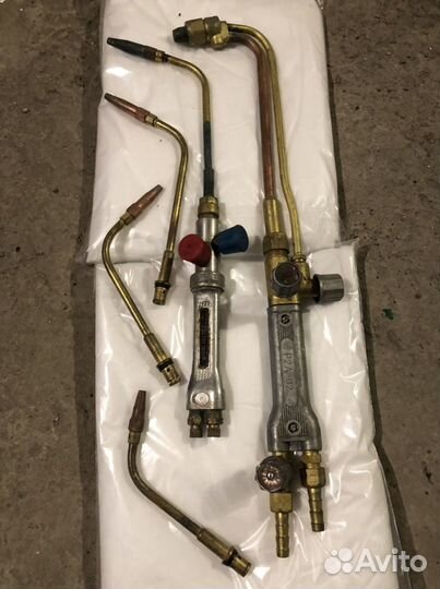 Горелка ацитиленовая 2 шт с насадками