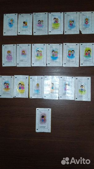 Вкладыши от жвачек love is